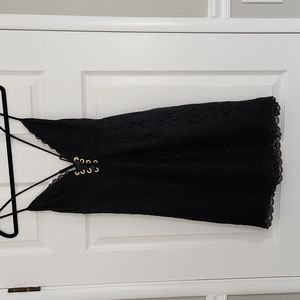 Victoria Secret black lace lingerie/ dress NWT M